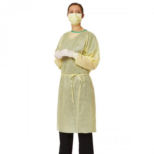Isolation Gown Large Yellow Level 1
